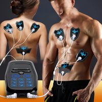 Electric 9 Modes Digital Therapy Muscle Stimulator Physiotherapy Microcurrent Tens electrostimulator EMS Pulse Body Massager