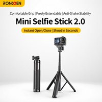 RONKOEN TZ-24 Mini 60cm Quick Release Selfie Stick Tripod Portable Adjustable for GoPro Insta360 DJI Osmo Action Camera