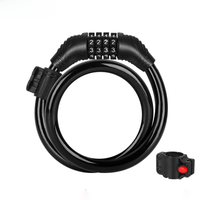 AliExpress Xunting Bike Cable Lock for Enhanced Theft Protection Basic 54cm Coiling Resettable Bicycle Cable Lock with Mounting Bracket