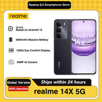 realme 14X 5G AI-Telefon, 6+128GB/8+256GB, Globale Version, Android 15, Mediatek Dimensity 6300 Prozessor, 5000mAh großer Akku, ohne Ladegerät.