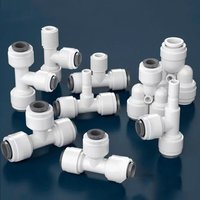 3/8" 1/4" Tube Reducing Tee 3 Ways Food Grade POM Quick Fitting Connector For Aquarium RO Water Filter Reverse Osmosis System