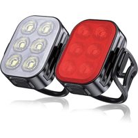 AliExpress CYCLAMI Q5 Bicycle Headlight Taillight MTB Road Bike Bright Flashlight Cycling Waterproof 50 200 Lumens LED Type-C Rear Front Lights