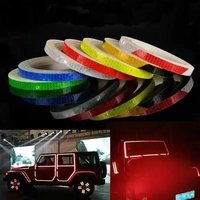 AliExpress NONE 1cm*8m Bike Stickers Reflective Tape Fluorescent MTB Bicycle Strips Cycling Tapes for Helmet Motorcycle Scooter accessory