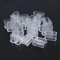 20pcs Referee Whistle Cover Transparent Whistle Cushioned Mouth Grip Soccer Referee Whistle Protective Accessories