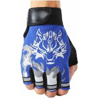 AliExpress NONE Hot Sale 1 Pair Unisex Kids Anti-slip Breathable Bike Bicycle Motorcycle Half Finger Gloves Outdoor Cycling Hand Protect Wear