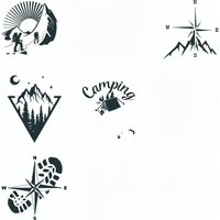 Car Sticker Creativity 10 Styles Adventure Sports Compass Vinyl Decals Car Bumper Body Rear Window Glass Decorative Decals