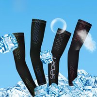 AliExpress GTUBIKE Anti-Sunburn Sleeves Men Cycling Fishing Arm Cover Cool Muff Sun Protection Ice Silk Driving Sports Non-slip Sleeves