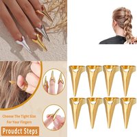 2/3/4/5/10/15pcs/Can Hairdressing Finger Claw Ring Stitching Layered Hairdressing tool Accessories Braiding Hair