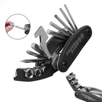 AliExpress NONE X-TIGER 16 in 1 Bike Repair Tool Kits Bicycle Multitool with Bike Tire Levers Hex Spoke Wrench Folding Metric Repair Tool Set