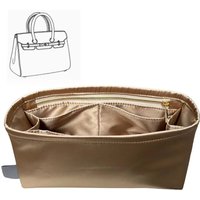 Purse Organizer Silky Smooth,Silk,Luxury Handbag Tote in Bag Shapers, Women- Fits Birkin25/30/35/40 Bags