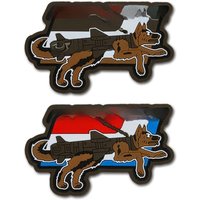 Fur Missile PVC Morale Dog Rubber Hook patch Tactical military armband Badge hook Cloth Sticker DIY Shoulder Emblem Applique