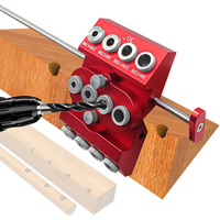 V-Drill Guide 30 45 90 Angled Drill Guide Jig with 4 Sizes Drill Holes for Flat Surface, Round Part, Corner Angled Straight Hole