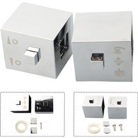 Knob Handles Square Shower Temperature Control Handle Knob Chrome Thermostatic Handle For SMA Thermostatic Bath Shower Mixer