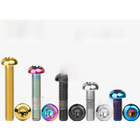 AliExpress Wanyifa Titanium Bolt M6x10 15 20 25 30 35mm Half Round T30 Torx Head Pitch 1.0mm Screws for Bike Motorcycle Car Refit 5/12PCS