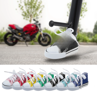 AliExpress NONE Motorcycle Side Stand Funny Cute Mini Shoe Foot Support Motor Bicycle Kickstand Tripod Motor /Bike Kickstand Mini Canvas Shoes