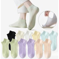 12 Pairs New Woman Cotton Socks Short Thin Mesh Breathable Sock Short Low Cut Colorful Summer Girl Sock