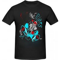 Twenty One Pilots Men's round neck Over sized T-shirt,Men's summer Vintage Casual Cotton Tee Shirt Gift