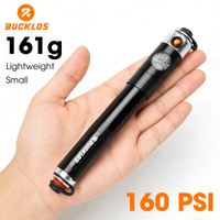 BUCKLOS Bicycle Pump Mini Portable Bike Manual Air Inflator 160 Psi Air Pump Tire Inflator Schrader Presta Valve MTB Bike Pumps