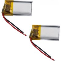 2Pcs 3.7V 70mAh Rechargeable Li Lipo Battery 401120 For Headset MP3 GPS Camera Driving Recorder Bluetooth Speaker Recording Pen
