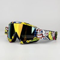 AliExpress NONE New Colors Motocross Goggles for Off-Road Riding Skiing Sport Eye Wear MX Helmet Compatible Motorcycle Goggles for ATV DH MTB
