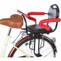 AliExpress NONE Child Bicycle Back Seat Kids Bike Seat Bike Rack Rest Cushion with Back Saddle Cycle Accessories Parts PU Leather Bike Seat