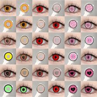 MILL CREEK 1 Pair Cosplay Colored Contact Lenses Halloween Contact Lenses Anime Red Contacts Lens Beauty Pupil Eye Fast Shipping