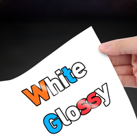 10/20/30/40/50/100 Sheets Printable Vinyl Sticker Paper A4 White Glossy Waterproof Self-Adhesive Copy Paper for Inkjet Printer