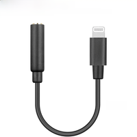Boya BY-K3 microfone adaptador de áudio cabo 3.5mm trrs fêmea para mfi certificado relâmpago para iphone ipad ipod touch ios dispositivos Boya BY-K3 microfone adaptador de áudio cabo 3.5mm trrs fêmea para mfi certificado relâmpago para iphone ipad ipod touch ios dispositivos