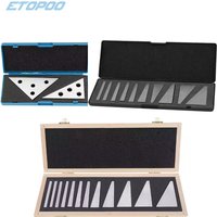 Lot de 10 blocs d'angle de précision durables (1-30 degrés) et 2 blocs d'angle pour tours, fraiseuses et outils de machinerie, jauge d'angle