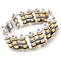 Mens Bracelets of Stainless Steel,Masculine Bicycle Style Motorcycle Bike Chain Bracelets For Men&Women,Punk Jewelry Wholesale