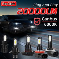 2X 20000LM H3 5202 LED Hb3 9005 Front Fog Lamps Ampoule H7 9006 880 881 Led Bulb 6000K H11 Led Fog Lights Plug And Play 3570 CSP