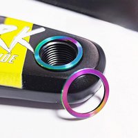 AliExpress KRSEC 2PCS Bike Titanium Alloy Pedal Washer Spacer Gasket for Mountain Bike Road Bicycle Crank Protection Ring