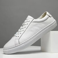 Mens Sneakers Genuine Leather Casual Outdoor Shoes Non-Slip Breathable Luxury Brand Footwear Top Quality Handmade White Shoe Men