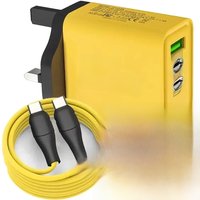 65W 3 Ports GaN USB PD Mobile Phone Chargers USB C To Type C High-speed Charging Data Cable Cord QC3.0 Cellphone Wall Adapter