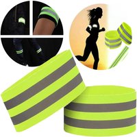 AliExpress 2pcs Night reflective tape High visibility Motion Reflective wristband Arm strap Safety reflective wristband Run Bicycle Parts