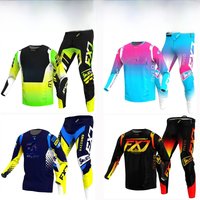 AliExpress FXJ Motocross Jersey and Pants kids children Youth MTB DH UTV Enduro MX Gear Set Combo Off Road Racing Suit motorcycle Customize