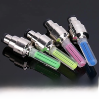 AliExpress NONE 2Pcs Neon Bike Spoke Lights Bicycle LED Light Tire Valve Cap Flashlight Wheel Spoke Lightweight Car Motorcycle Accessories