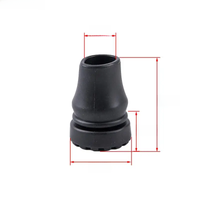 19mm Walking Stick Feet Rubber Head Crutch Accessories Antislip Tips Crutch Feet