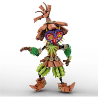 2024 Zeldaed Majoras Mask Skull Kid Action Figure Building Blocks Model Kit Breath Wild Monster Collectible Brick Toy Kids Gift