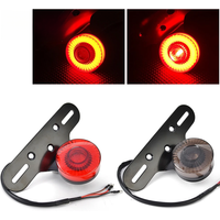 AliExpress 1PC Round LED For Harley Cafe Racer Choppers Motorcycle Running Stop Rear Light UTV Dirt Bike Universal Brake Warning Lamp