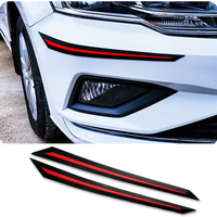 Car Bumper Protector Guard Buffer Strips Universal Front Rear Bumper Corner Protector Stickers Anti-scratch Decorative Decals