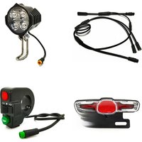 AliExpress NONE Waterproof Cable Integrated Light Set FrontLight RearLight Turn Signal BrakeLight For BBS0102 BBSHD Bafang mid drive Motor