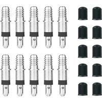 AliExpress DEEMOUNT 10Pcs Valve Core Fit Dunlop Value Wood Nozzle EP2 Copper Inserts Ventil Core Plated Coating Copper Core Nut DV Plug Parts