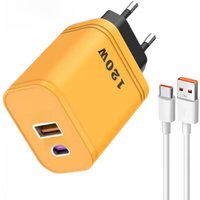 120W Charger Fast Charging USB-A USB-C EU/US/UK Plug Power Adapter Portable Travel Charge For Huawei Sumsang iPhone NEW 2025