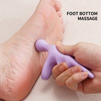 T Acupressure Foot Massager Thumb Finger Press Trigger Point Relieves Relaxation Whole Body Deep HandHeld Massage Feet Leg Tool