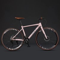 AliExpress SKIG Road Bike Bike Straight Ultra Light Variable Speed Disc Brake Adult Sport Retro Melon Car Road Bikes Bikes For Men