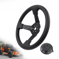 AliExpress LESQUE Dirt Pit Bike 300mm Steering Wheel 6 Holes Easy Install Motocross Handle Bar For ATV UTV Go Kart 125 150CC Karting