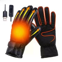 AliExpress NONE Winter Thermal Cycling Gloves Waterproof Cycling Gloves Touchscreen Hand Warmer USB Electric Gloves Heated Gloves for Motorcycle