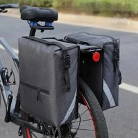 AliExpress NONE ESLNF Bicycle Rear Seat Bag 25L Large Capacity waterproof Outdoor Luggage Bags Cycling MTB Road Bike Trunk Double Pannier Bag