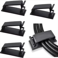 Self Adhesive Cable Clips Cord Management Wire Holder Organizer Clamp Desk Tidy Cable Manager in Car Home Office Clips